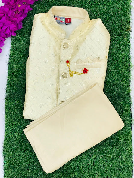 Attractive Sandal Colored Sherwani Near Me