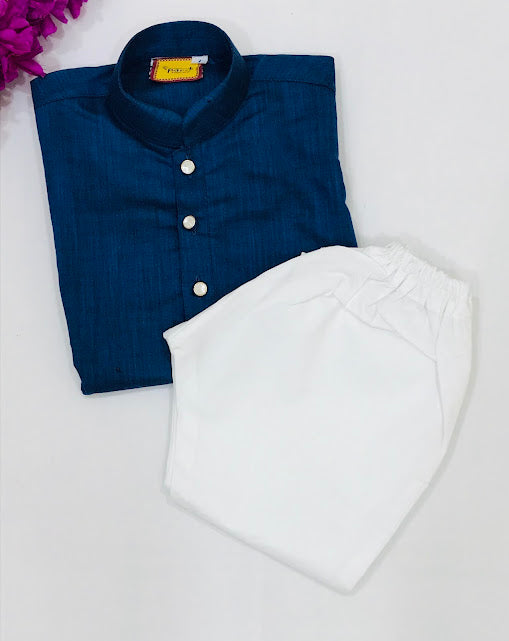Blue Colored Kids Kurta Near Me