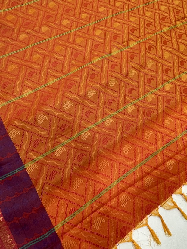 Graceful Green Color Pure Kanchi Silk Zari Border Work Saree