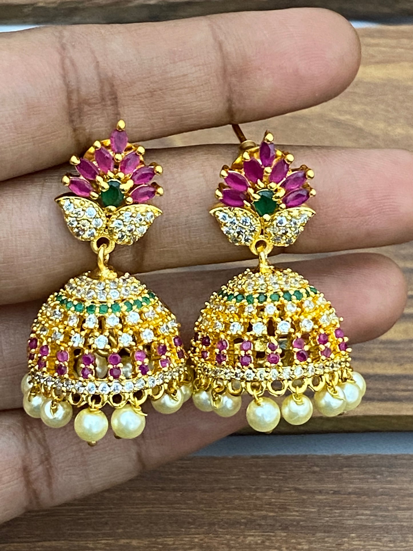 CZ Premium Jhumka Earrings For Women In Suncity West