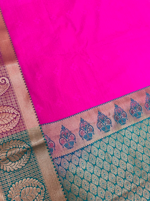 Pink Color Soft Silk Saree For Women In Suncity