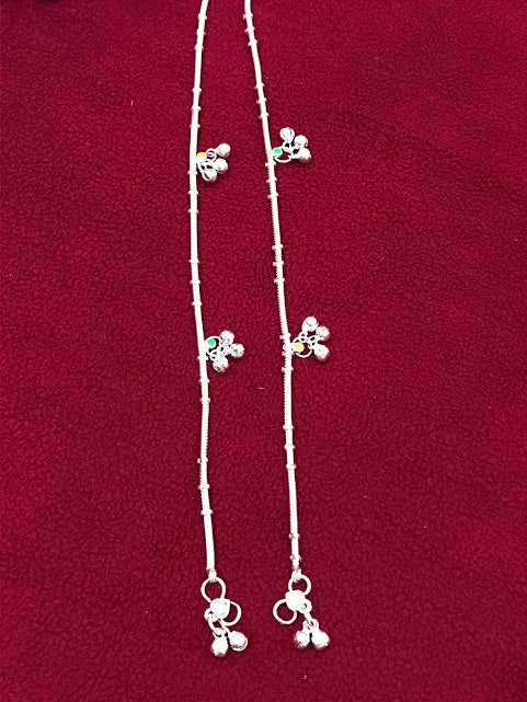 Glide Silver Color Anklets In USA