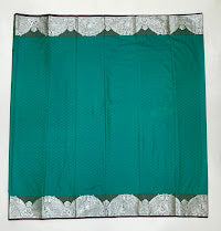 Green Color Soft Silk Saree With Silver Zari Work In Tempe