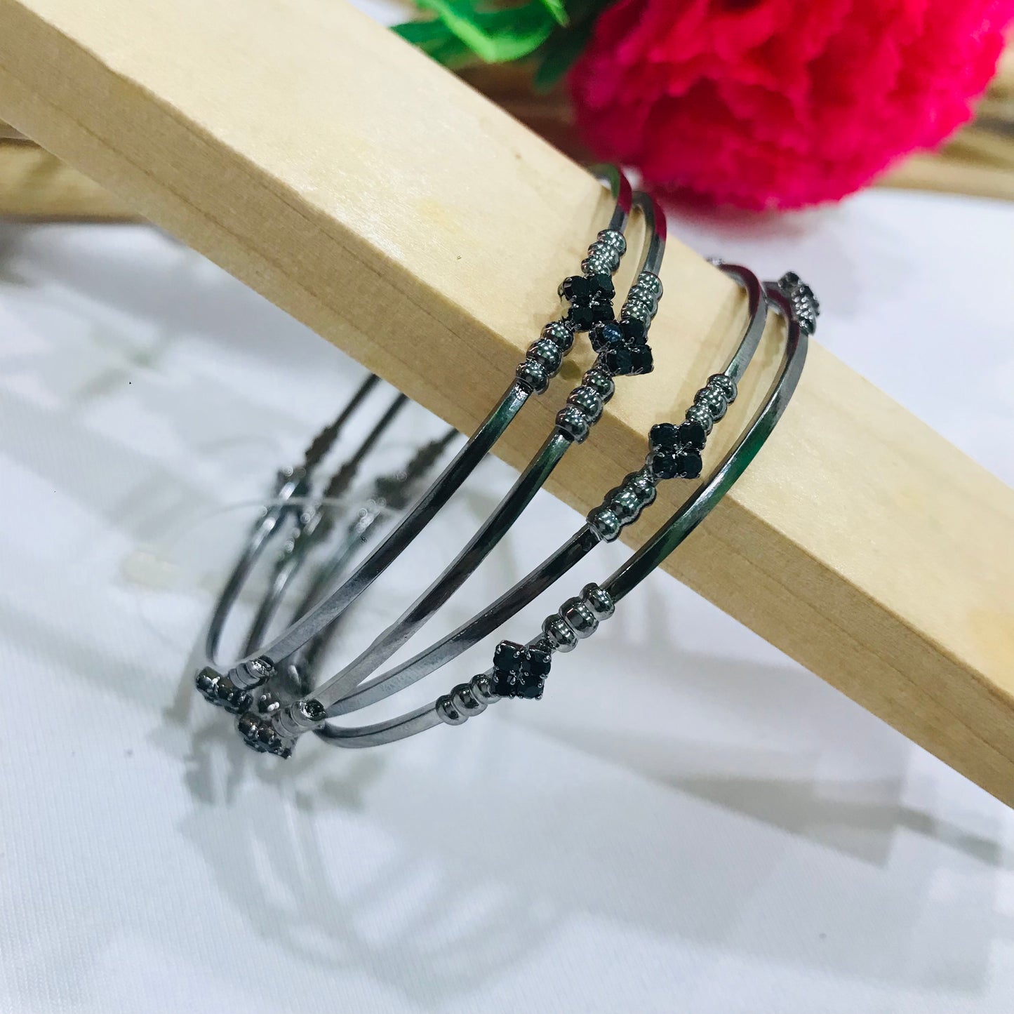 Black Silver Bangles In Phoenix