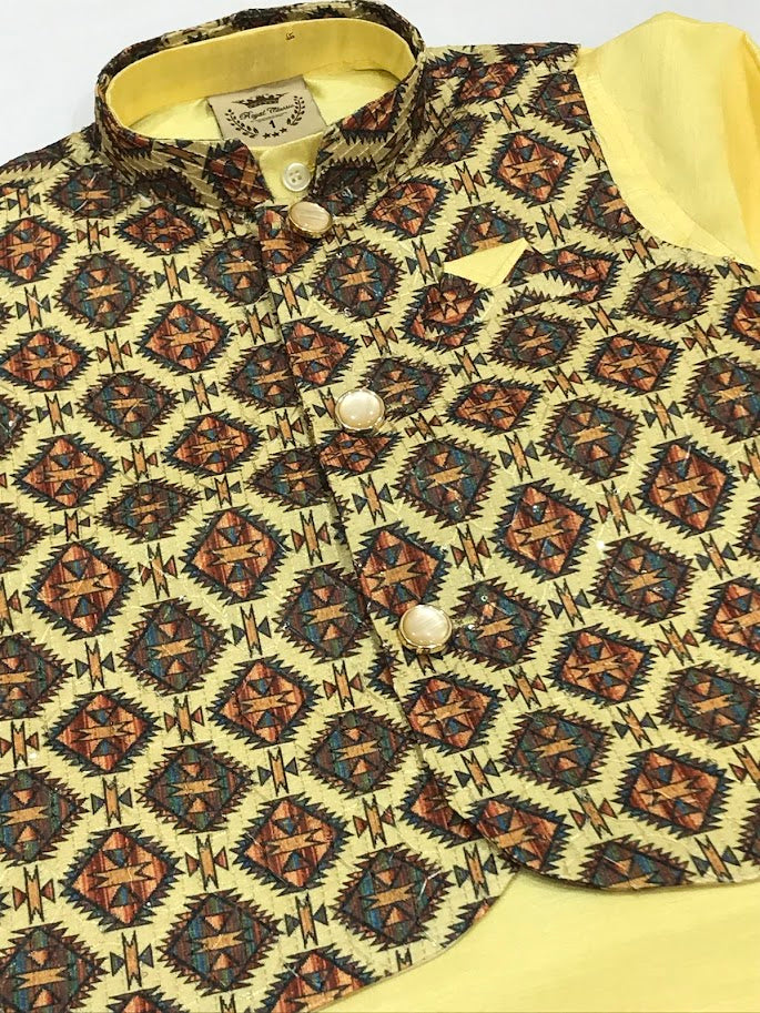 Kids Full Sleeves Sherwani With Jacket In Chandler