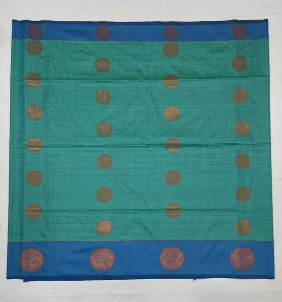 Green Soft Silk Saree With Zari Work In Suncity