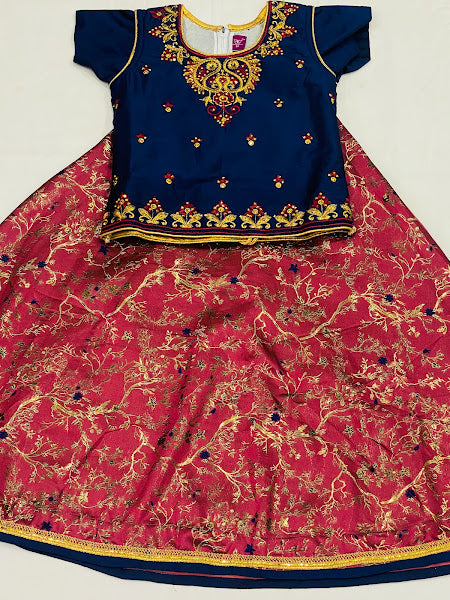 Beautiful Blue Color Lehenga Choli With Embroidery And Stone Work