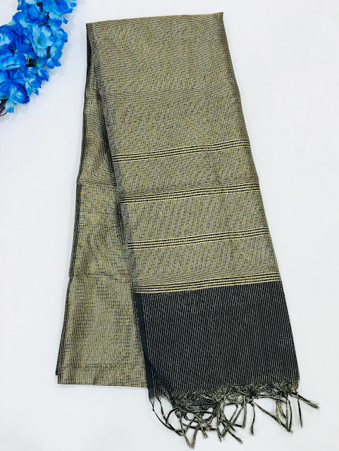 Attractive Grey Colored Cotton Dupatta