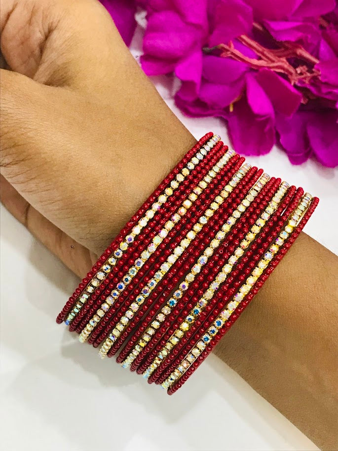 Stone Work Design Bangles In Glendde
