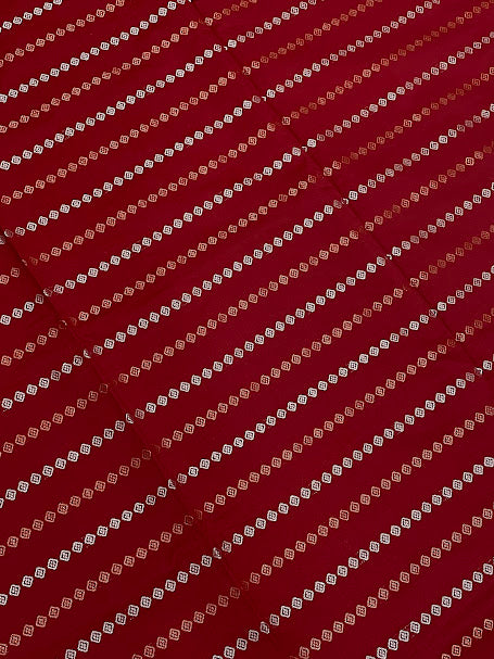 Maroon Color Zari Work Soft Silk Saree With Contrast Pallu In Prescott