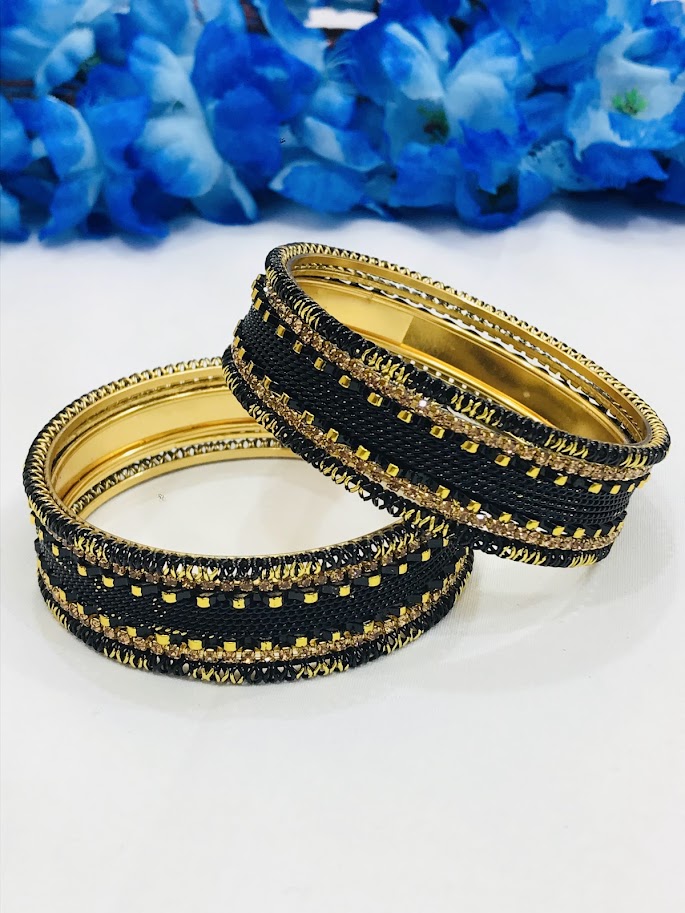 Beautiful Black Color Design Metal Bangles in Candler