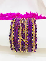 Appealing Purple Color Gold Plated Bangles In Chandler