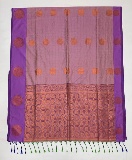 Fanciable Lavender Color Soft Silk Saree In USA