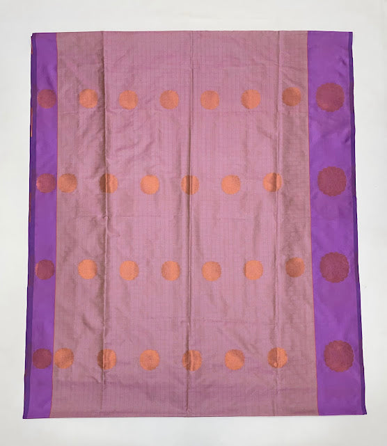 Fanciable Lavender Color Soft Silk  Gloden Zari Work Saree In North Phoenix