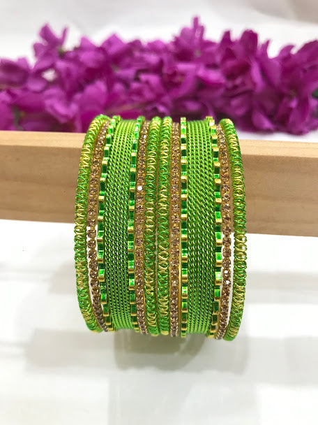 Green Color Metal Bangles In Chandler