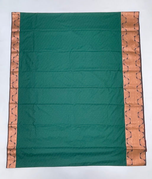 Dark Green Color Soft Silk With Unique Design Saree In Suncity