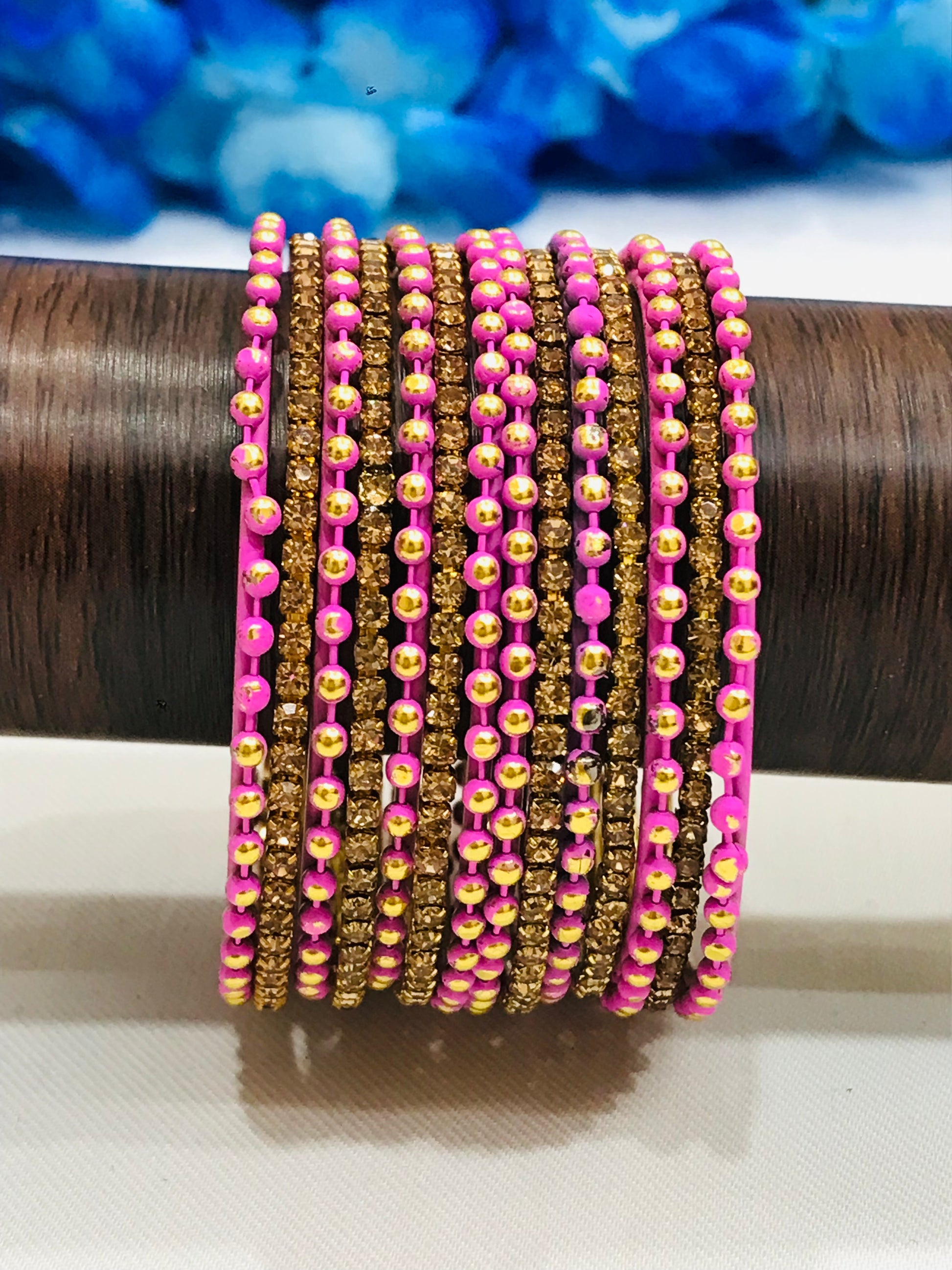 Dot Designed Metal Bangles In Tempe