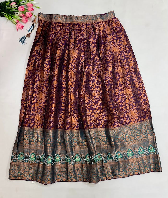 Attractive Green Color With Stone And Zari Work Choli Set In Tempe