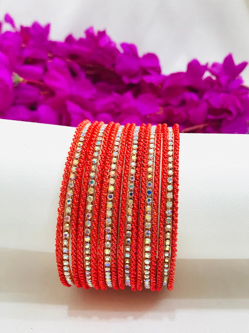 Dazzling Orange Colored Bangles Near Me