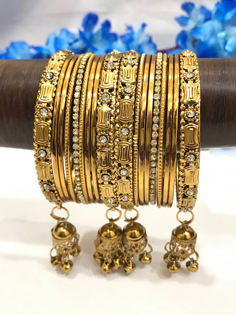 Gold Color Metal Bangles In USA