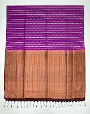 Purple Color Soft Silk Saree With Zari Work on Pallu In Surprise