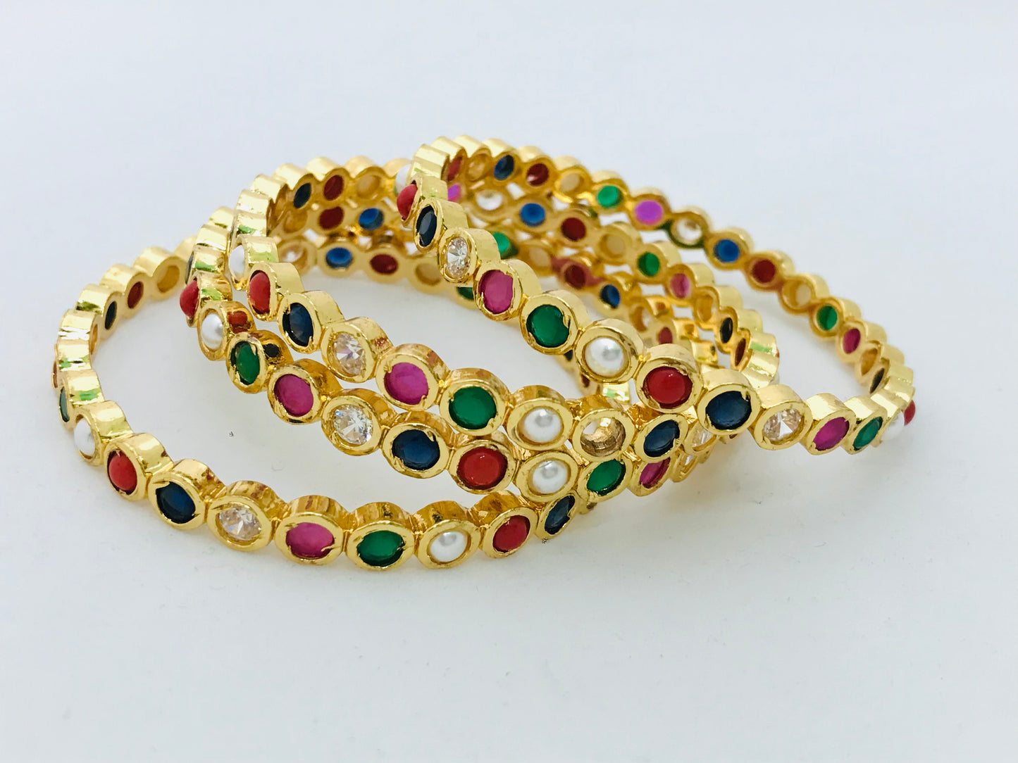 Bangles With Multicolor Stones In Tempe