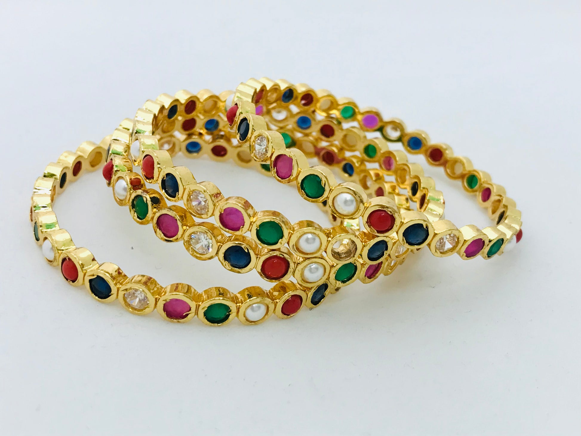 Bangles With Multicolor Stones In Tempe