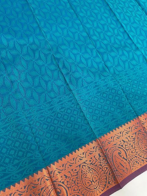 Blue Color Art Silk Saree In Yuma