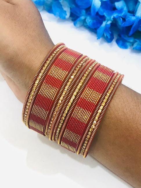 Elegant Golden Stoned Bangles In Phoenix