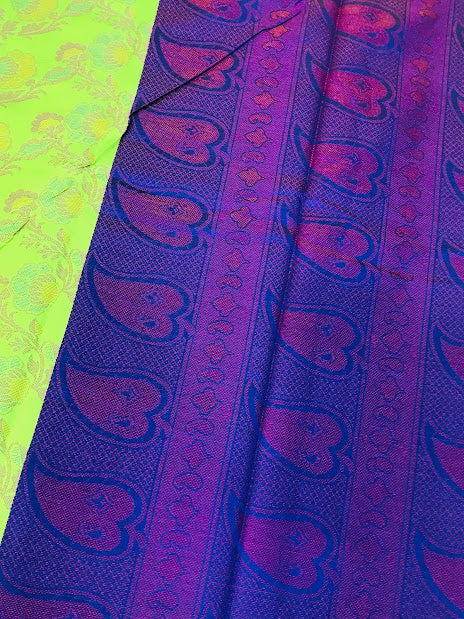 Fascinating Green Color Designer Cotton Saree Near Me