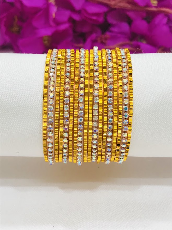 Appealing Yellow Colored Designer Bangles Near Me