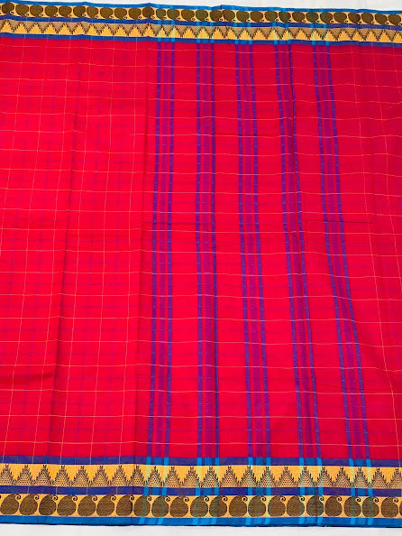 Dazzling Pink Color Pure Sungudi Cotton Saree With Woven Border Near Me