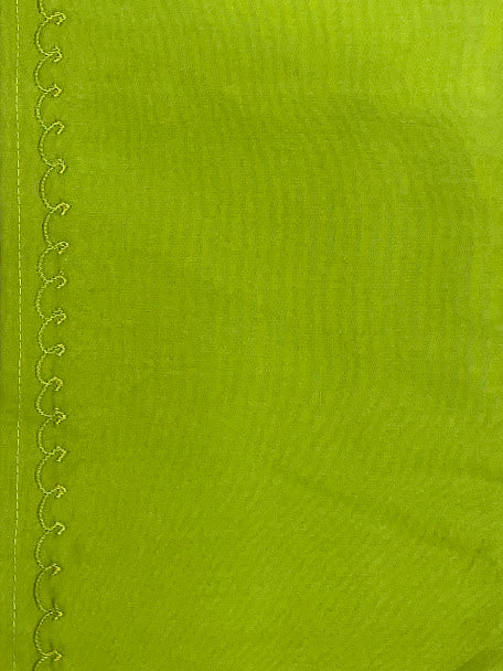 Gorgeous Parrot Green Colored Cotton Readymade Petticoat For Women