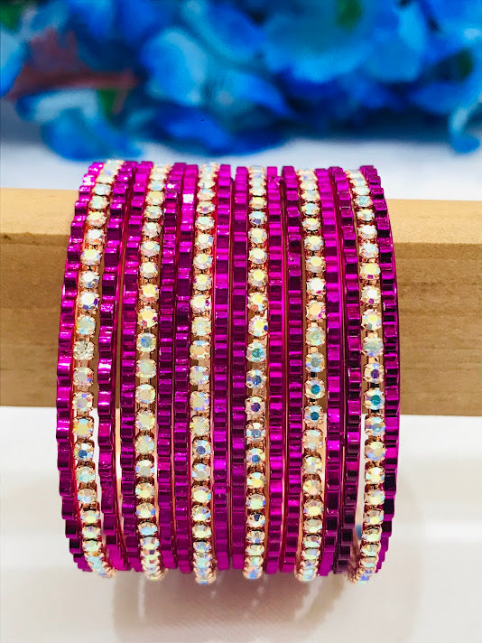 Purple Color Party Wear Designer Bangles in Tempe