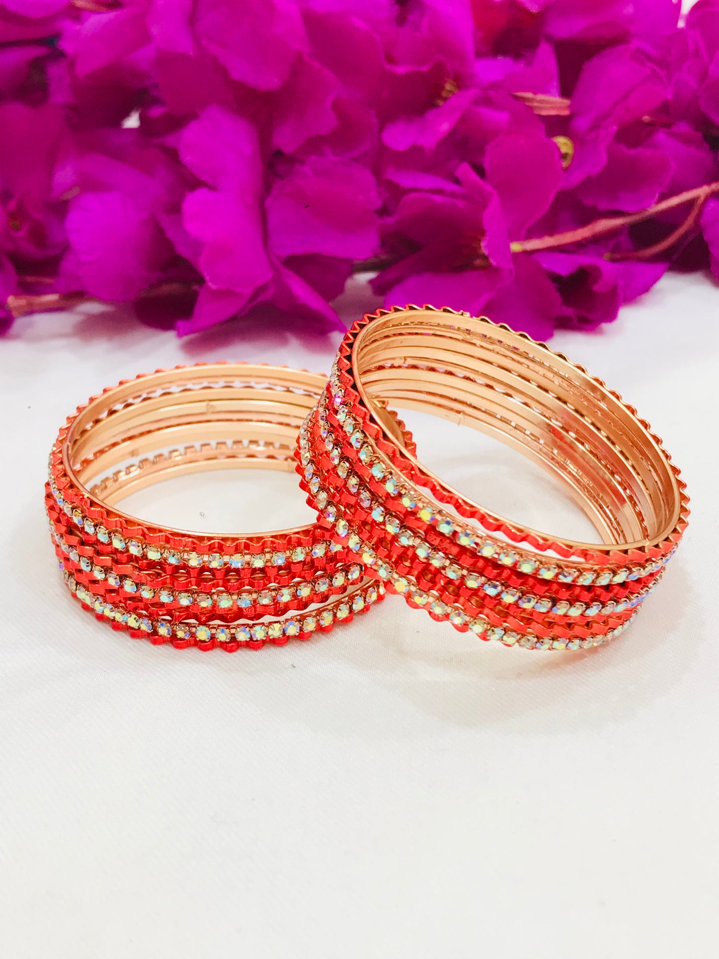 Bangles With White Stones In Suncity