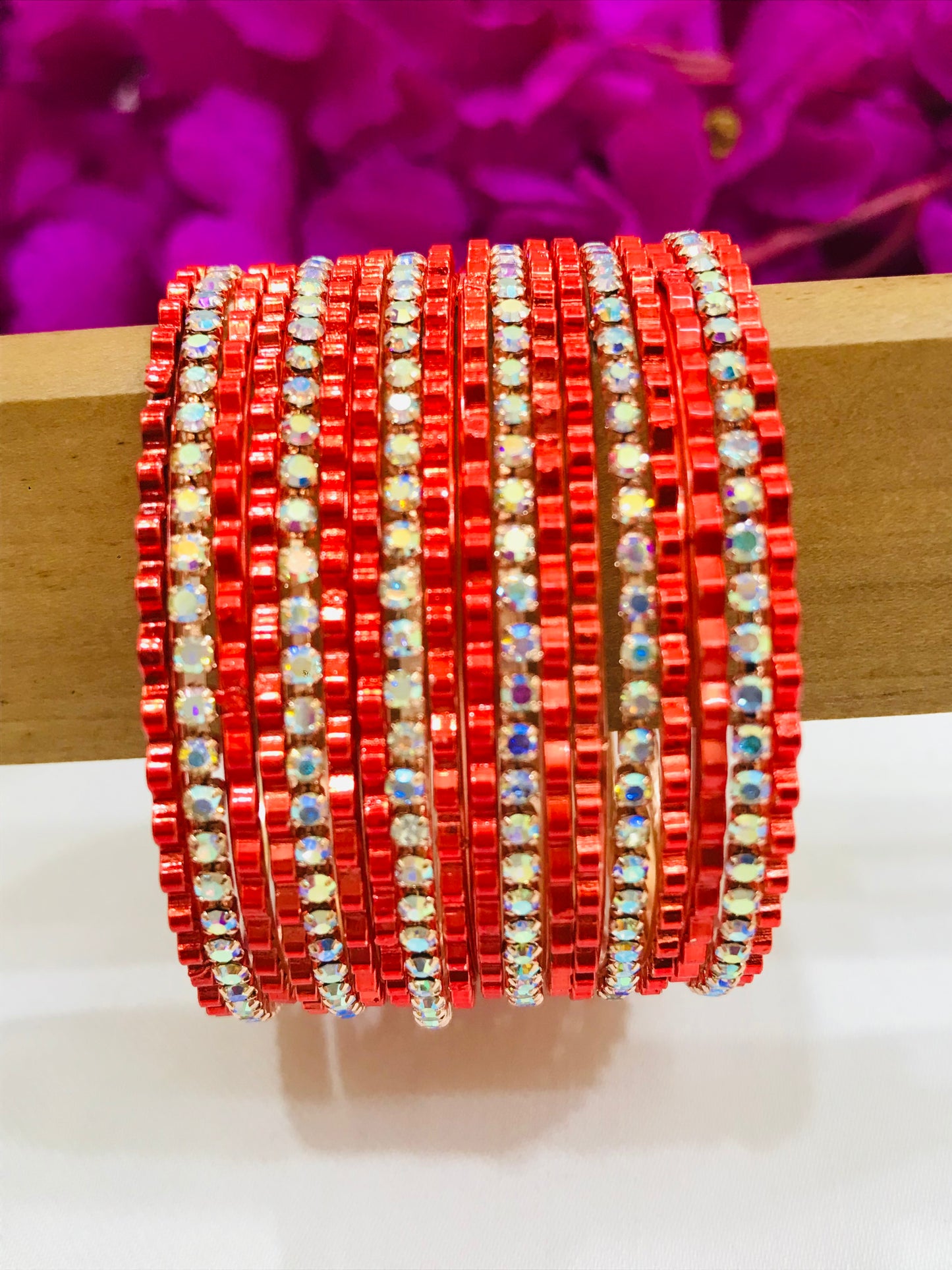 Metal Bangles With White Stones In Tempe