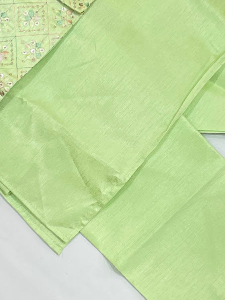 Pista Green Color Sherwani And Jacket Suits In Mesa