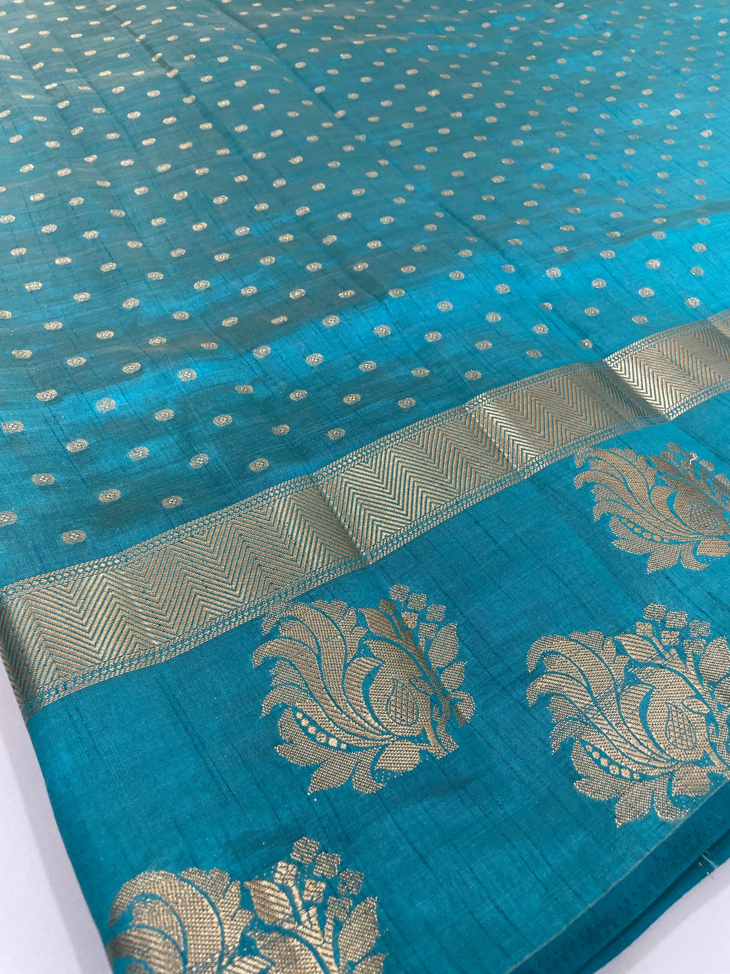 Sky Blue Color Silk Saree In Chandler