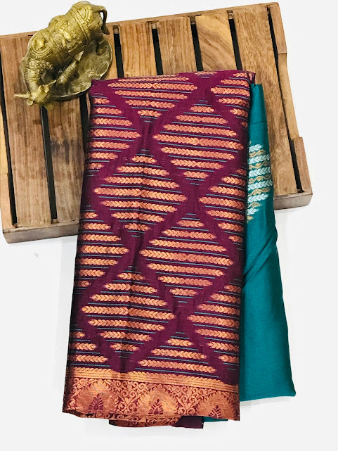 Alluring Soft Silk Saree With Fancy Pallu Near Me