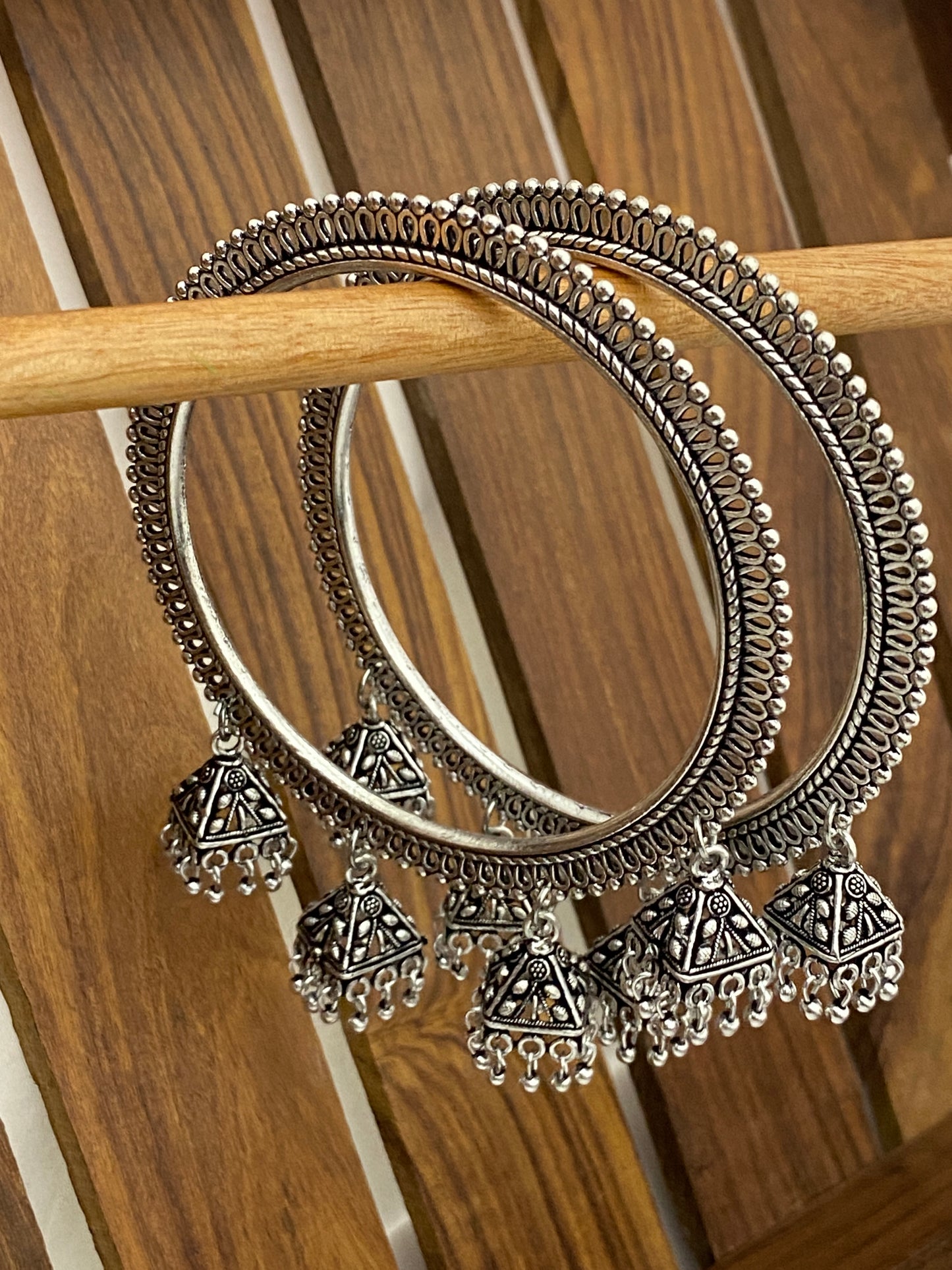 Oxidized Silver Bangles In Prescott