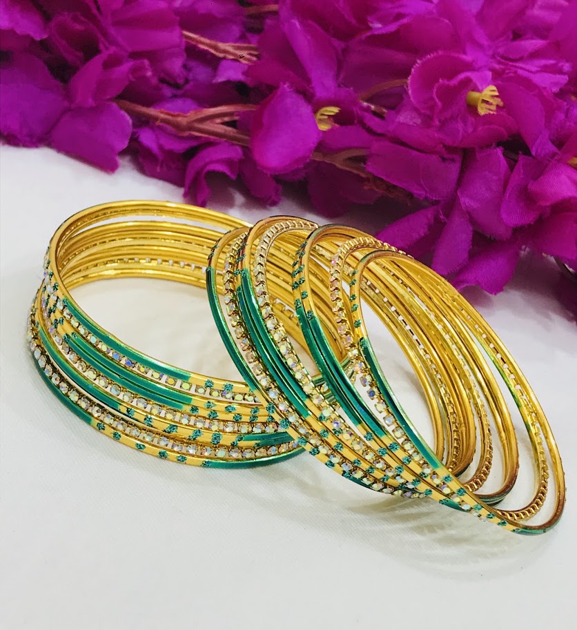 Unique Designed Stone Worked Bangles In Buckeye