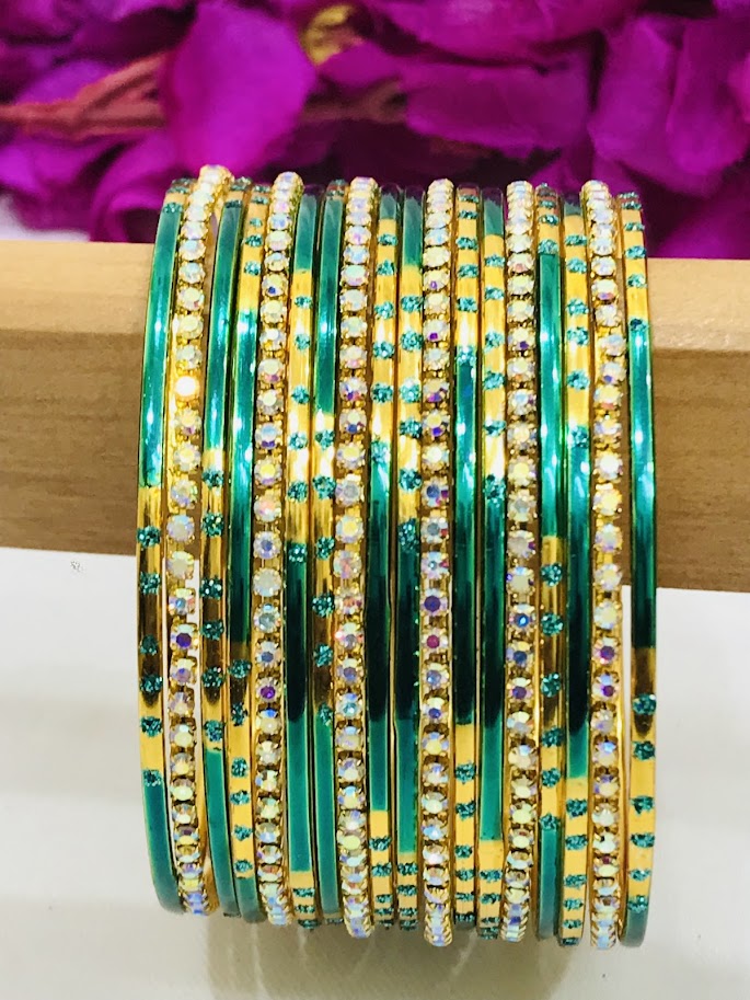 Unique Designed Stone Worked Bangles In Yuma