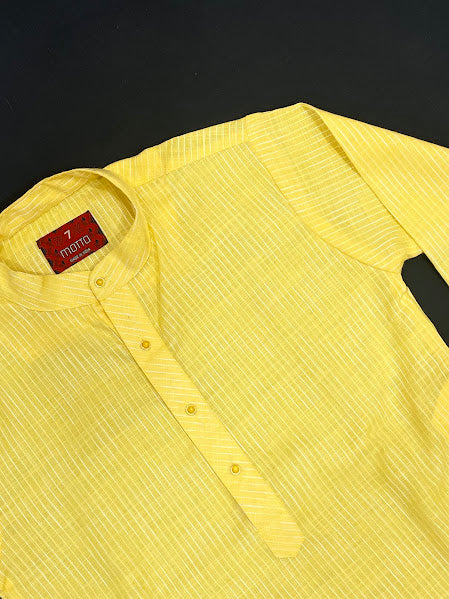 Yellow Color Kurta Set In Yuma