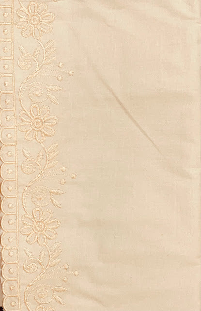 Sandal Color Women's Pure Cotton Embroidery Petticoat In USA