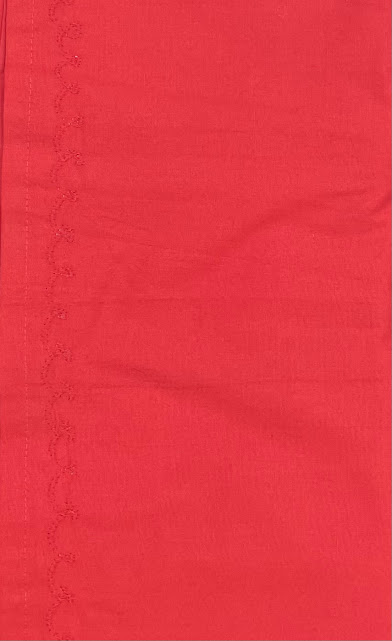 Charming Red Color Thread Work Cotton Petticoat For Women
