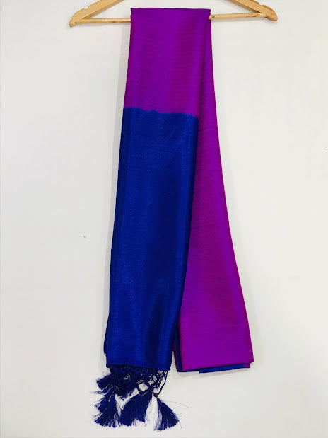 Soft Silk Saree With Rich Contrast Pallu in Sun City