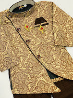 Fabulous Ethnic Kids Brown Silk Kurta Pajama Set Near Me