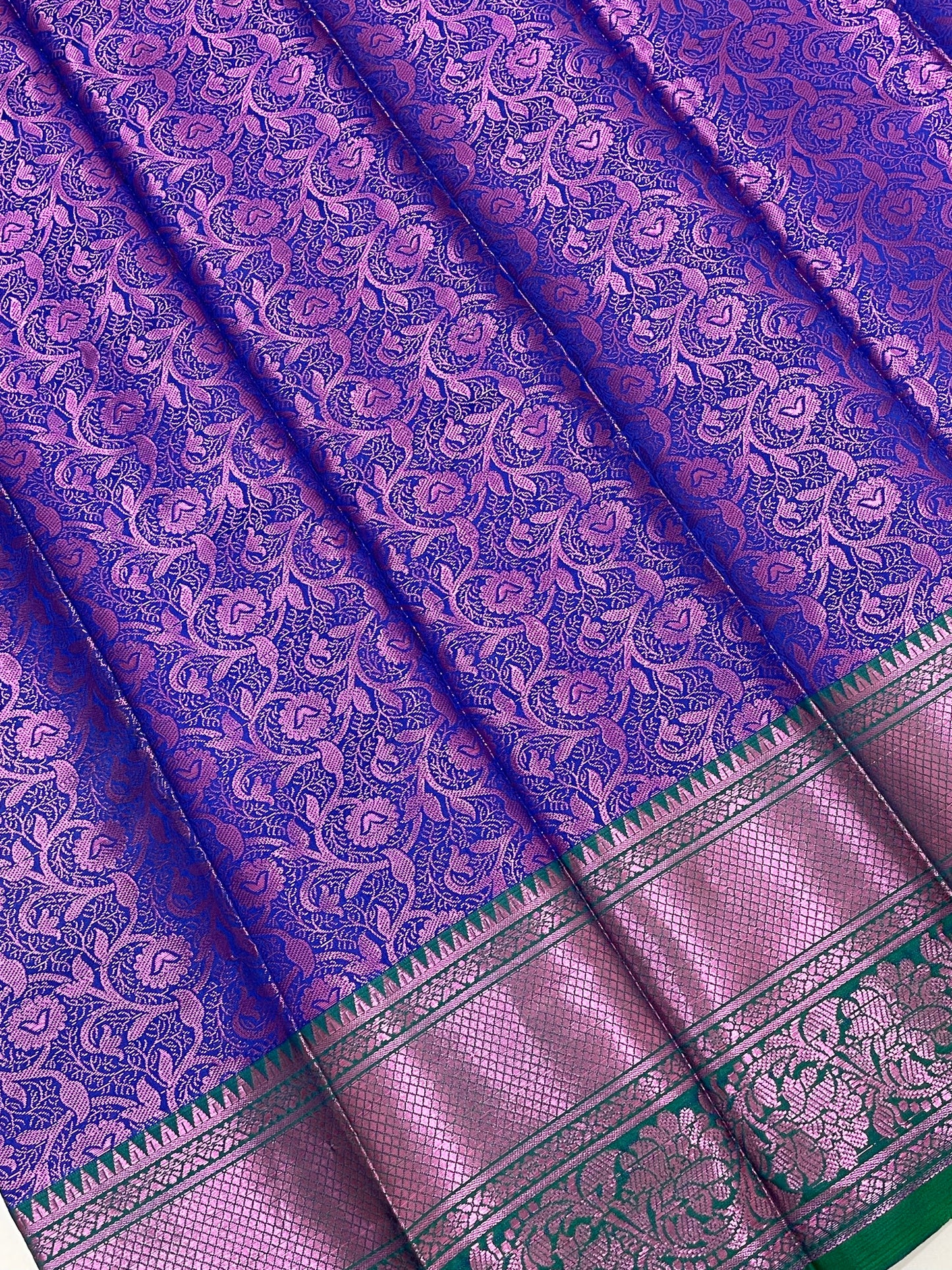 Blue color Art Silk Saree With Zari Work In Mesa