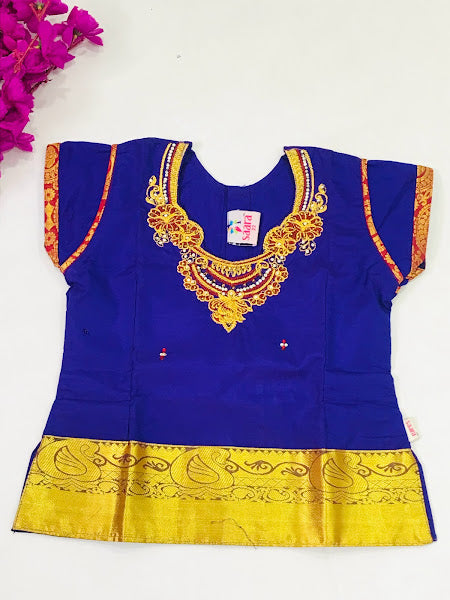 Attractive Blue Color Langa Sets For Girls In USA