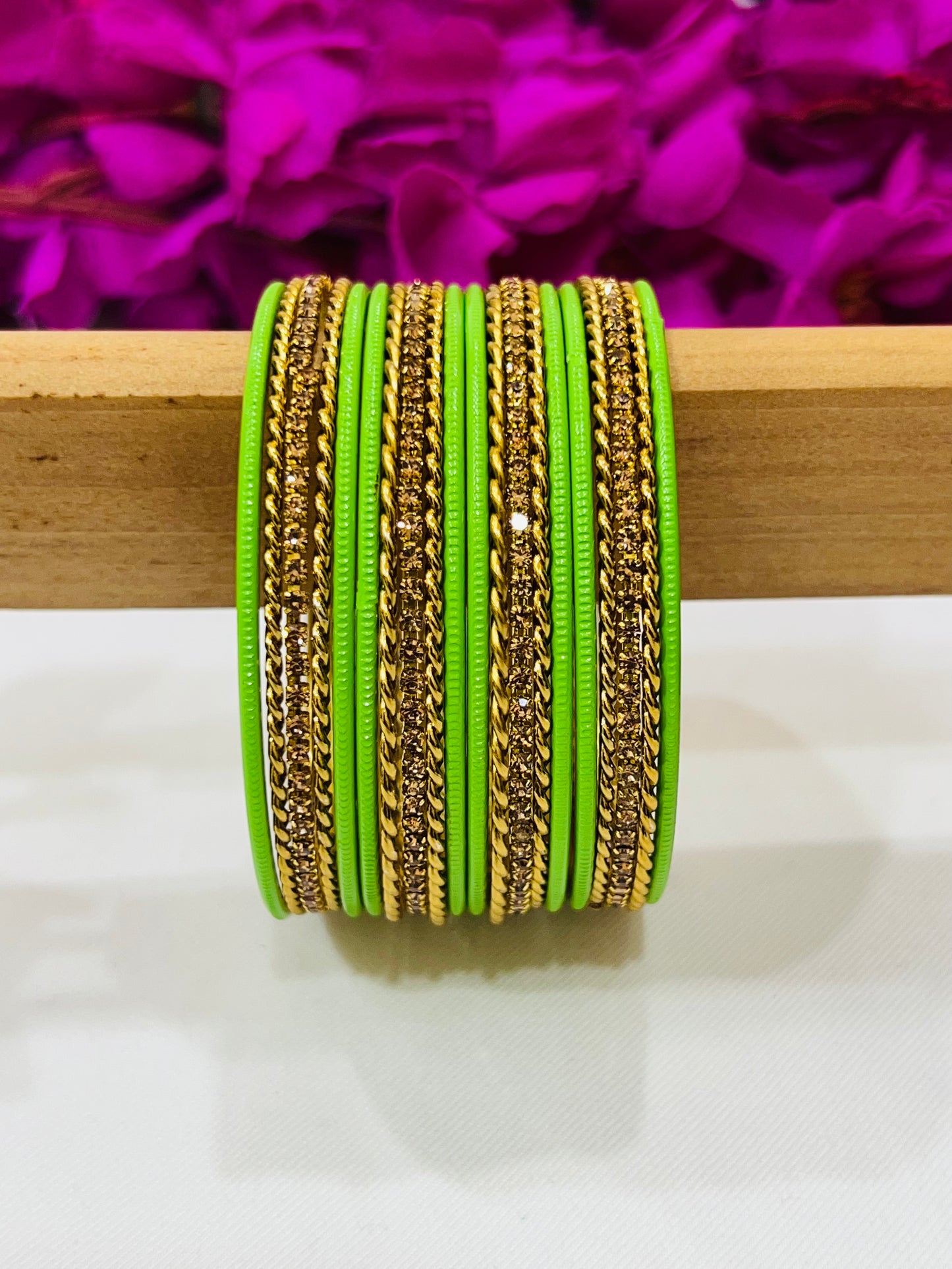 Metal Bangles With Golden Spiral Design Work In Suncity